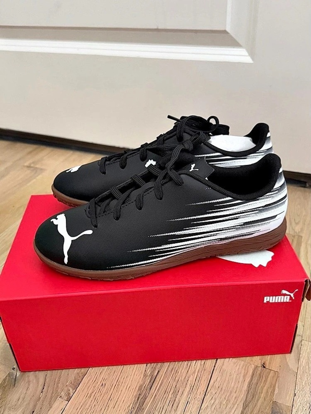 ATTACANTO II Big Kids' Soccer Cleats
Color: PUMA Black-PUMA White